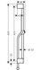 Душова штанга HANSGROHE Unica Pulsify S 65 см з повзунком і душовим шлангом Isiflex 160 см Matt Black 24400670 чорна матова - 24400670 - 2