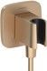 Шлангове підключення з тримачем HANSGROHE FixFit Q Brushed Bronze 26887140 бронза - 26887140 - 1