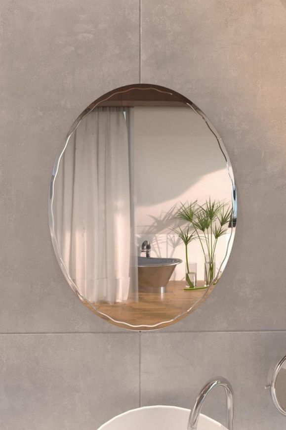 Зеркало LIDZ Tani настенное овальное 140.07.11 с декором 425х575 мм LD55781400711W