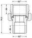 Сгон-американка Thermo Alliance Standart 2" ВН прямой латунь никель TAS190W50