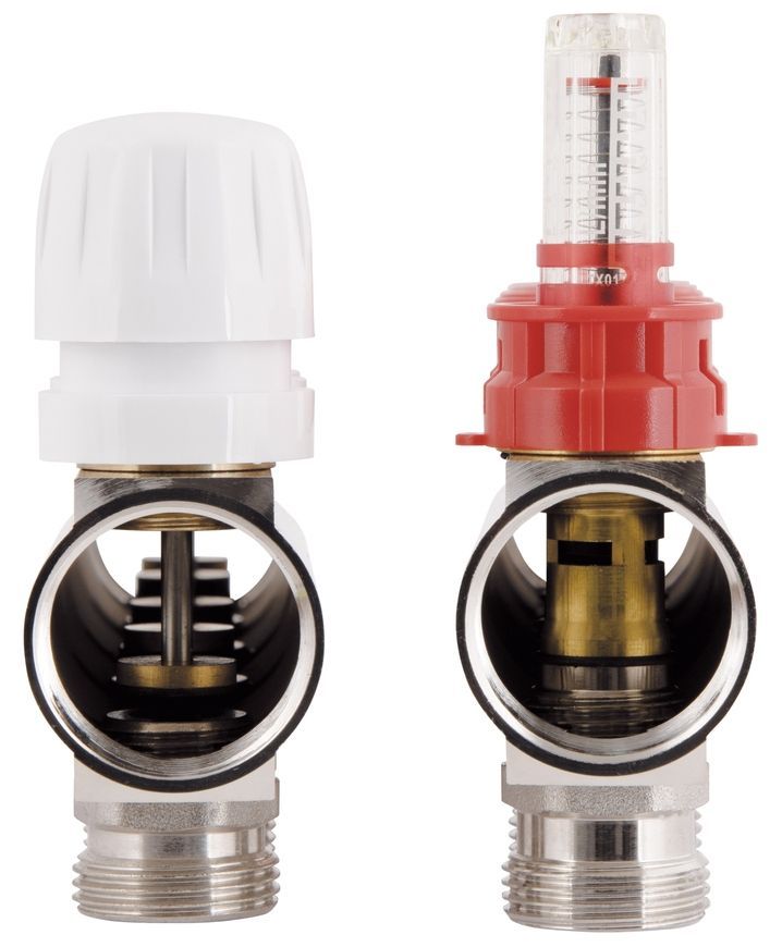 Колектор з витратомірами Thermo Alliance Standart 1" 5 виходів 3/4" SD235W5 латунь - SD235W5