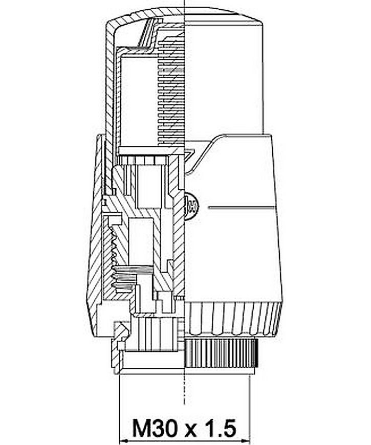 Термоголовка жидкостная ARMATURA GT M30x1,5 - 886-500-98