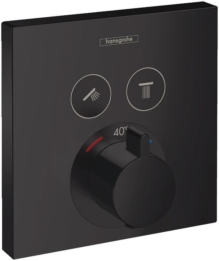Душова система термостатична HANSGROHE Raindance E 300 1jet ShowerSelect 7 в 1 Matt Black 27939670 чорна матова - 27939670
