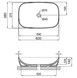 Раковина накладна Qtap Cardinal 600х380х140 овальна White QT04116257W - QT04116257W - 2