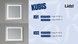 Дзеркало Lidz Kubis KU1 700х600 мм з LED-підсвічуванням Touch, з антизапотіванням, з димером, рег. яскравості LDKU60070049285