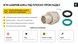 Згін-американка Thermo Alliance Forte 3/4" ВЗ нікельований, кутовий, під плоску прокладку, латунь TAFG191W20