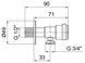 Кран приборный LIDZ 1/2х3/4 Went 134 Nickel LDWEN134NKS34931