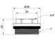 Футорка (переходник) для коллектора Thermo Alliance Standart 1"НРх3/4"ВР SD35420 - SD35420 - 2