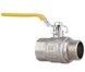 Кран кульовий прямий Thermo Alliance Forte 1" 1/4 ВЗ для газу (важіль) латунь PN40 SF605G32