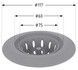 Сетка для сифона Lidz Acsis LA26 Gray 117х117х37 мм силиконовая LDACSLA26GRA49774