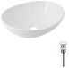 Раковина-чаша Qtap Dove накладная овальная 415x340x140 White с донным клапаном PU02 QT06113078WN47308 - QT06113078WN47308 - 1