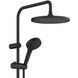 Душова система HANSGROHE Vernis Blend Showerpipe 240 1jet EcoSmart з термостатом 26428670 чорна матова - 26428670 - 3
