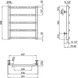 Полотенцесушитель водяной LIDZ Trapezium (CRM) D38/25 500x600 P5 - LTRPZD382550605WAT - 6