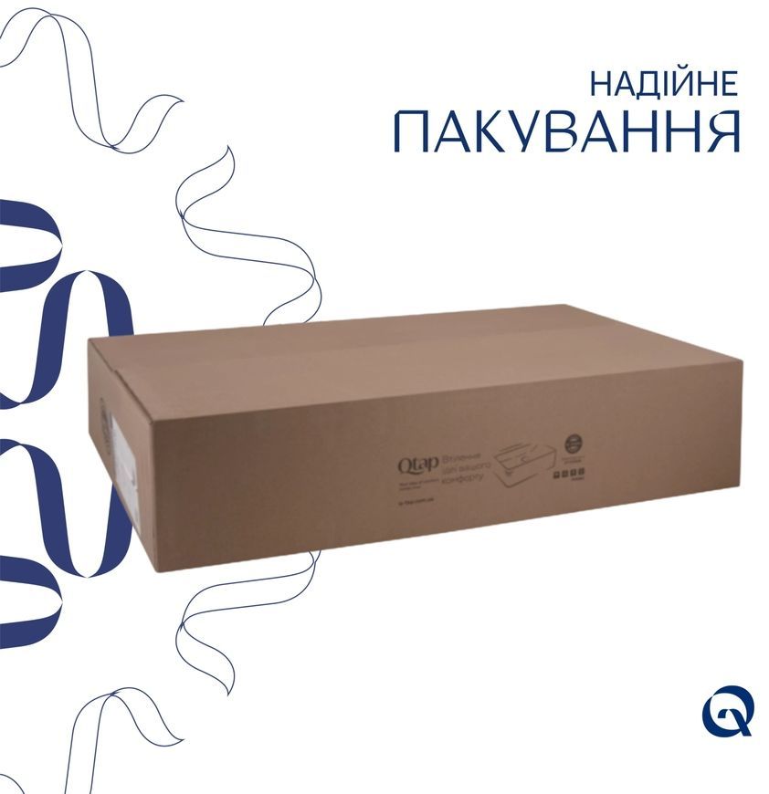 Раковина накладна Qtap Cardinal 600х380х140 овальна White QT04116257W - QT04116257W
