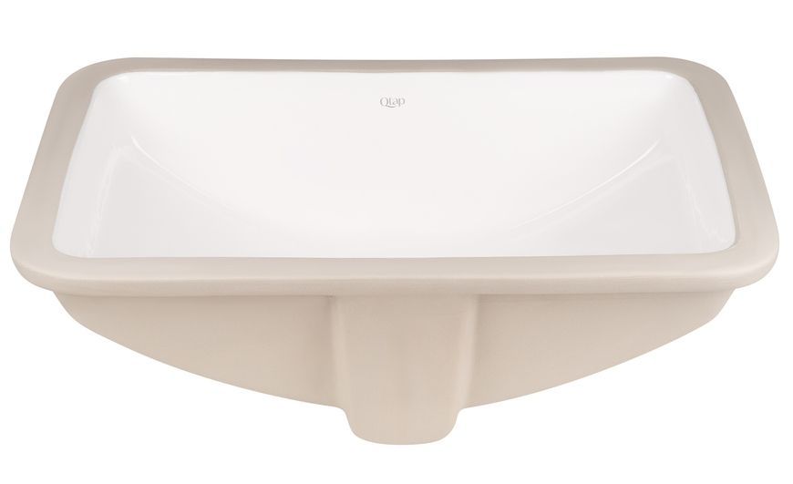 Раковина врізна Qtap Stork 535x370x195 White з донним клапаном QT15116032W - QT15116032W