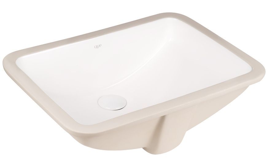 Раковина врізна Qtap Stork 535x370x195 White з донним клапаном QT15116032W - QT15116032W