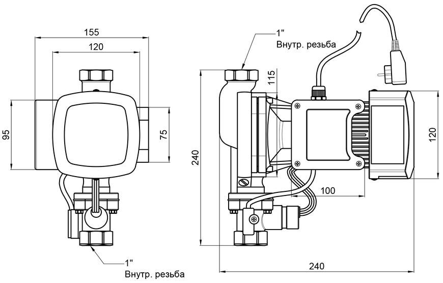 Насос для підвищення тиску THERMO ALLIANCE SCPMN-400N 0,4 кВт TASCPMN400N - TASCPMN400N