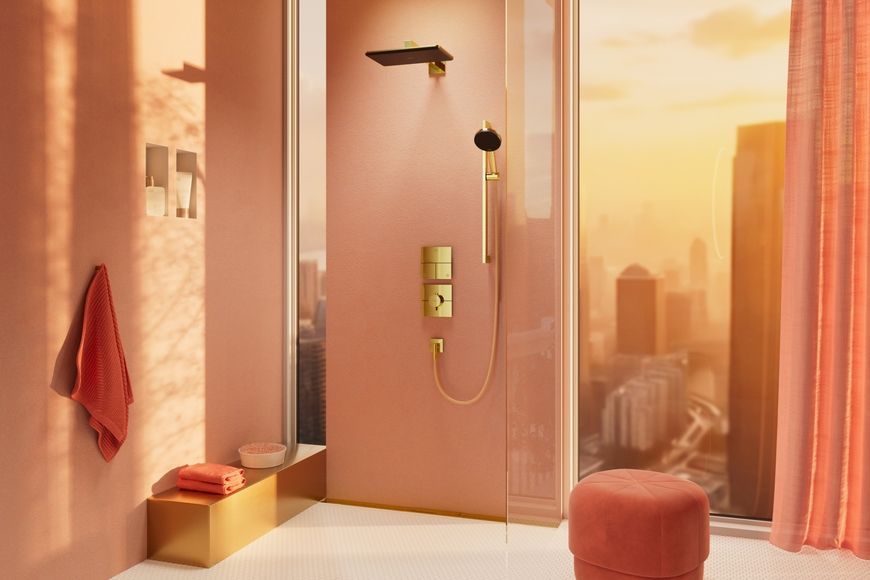 Ручний душ HANSGROHE Raindance Alive Select S 125 3jet EcoSmart Polished Gold Optic 24511990 золото - 24511990