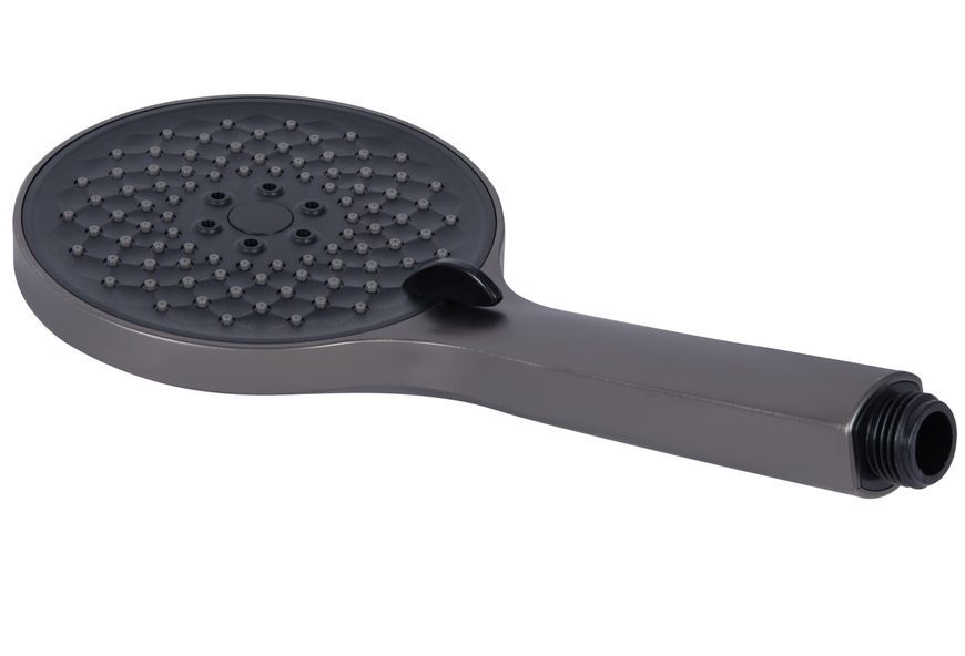 Смеситель для ванны Qtap Vlasta New с душевым гарнитуром Gunmetal Black PVD QTVLA259GMB45643 - QTVLA259GMB45643