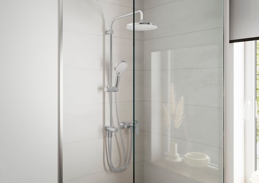 Душова система HANSGROHE Vernis Blend Showerpipe 200 1jet Reno без змішувача 26272000 хром - 26272000