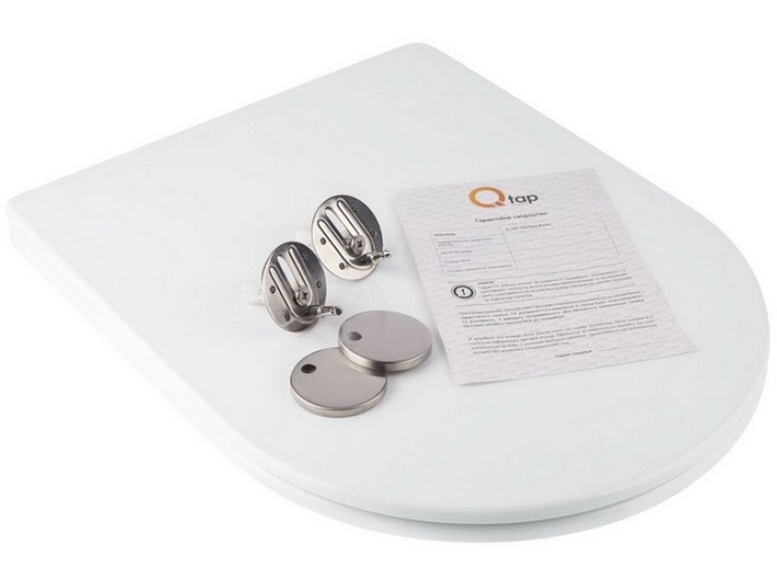 Сидіння для унітаза QTAP (Swan, Jay) з мікроліфтом Slim QT1699SC5176W - QT99SC5176W