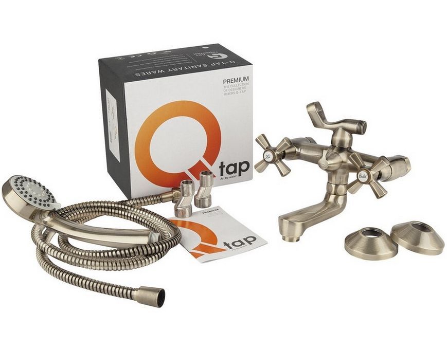 Змішувач для ванни Q-TAP Liberty ANT 140-2 - QTLIBANT1402