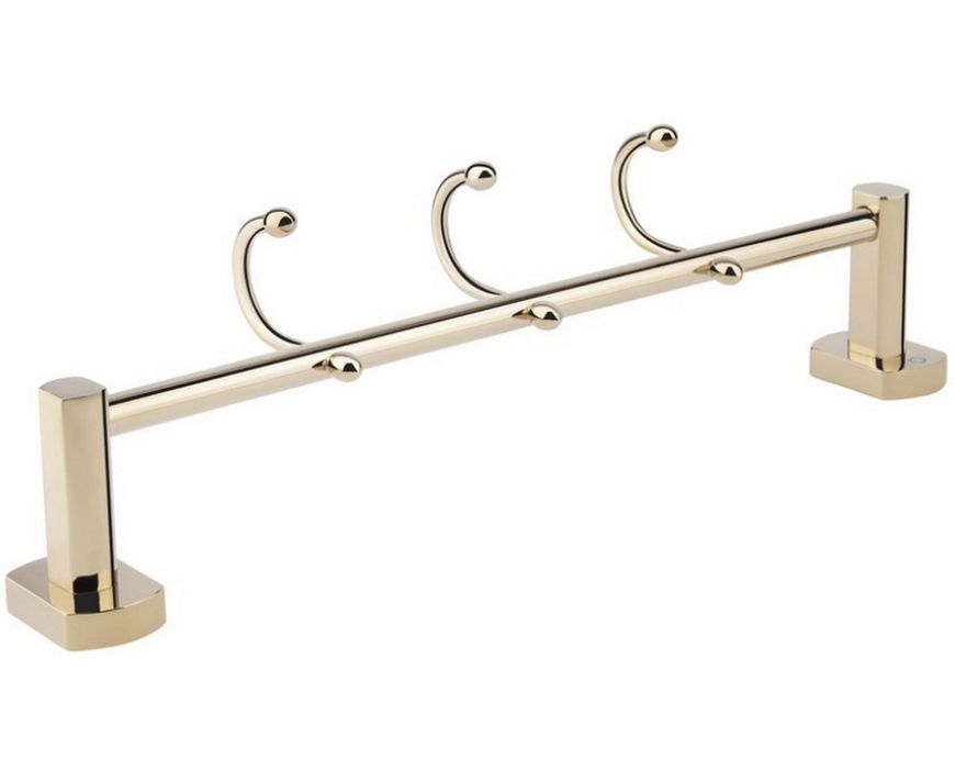 Держатель для полотенец и халатов (крючок) QTAP Liberty ORO 1154-3 золото QTLIBORO11543