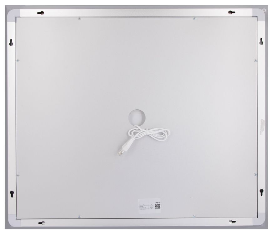 Дзеркало Lidz Kubis KU1 700х600 мм з LED-підсвічуванням Touch, з антизапотіванням, з димером, рег. яскравості LDKU60070049285