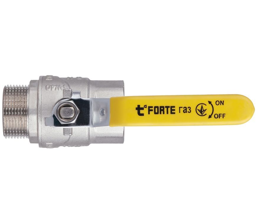 Кран кульовий прямий Thermo Alliance Forte 1" 1/4 ВЗ для газу (важіль) латунь PN40 SF605G32