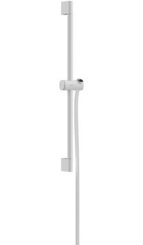 Душова штанга HANSGROHE Unica Pulsify S 65 см з повзунком і душовим шлангом Isiflex 160 см Matt White 24400700 біла матова - 24400700