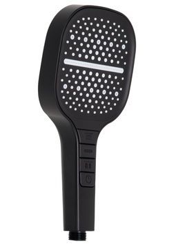 Лійка для ручного душу Qtap Rucni 130x130 мм Black Matt QTRUC125BLM45957 - QTRUC125BLM45957