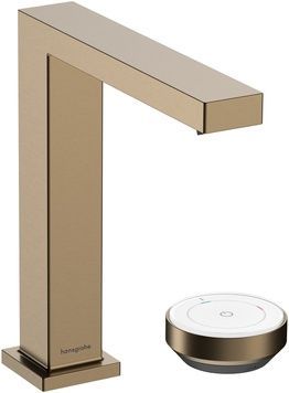 Змішувач для раковини на 2 отвори HANSGROHE Tecturis E 150 CoolStart EcoSmart+ Brushed Bronze 73053140 бронза з д/к - 73053140