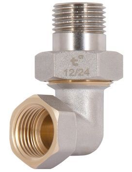 Сгон-американка Thermo Alliance Standart 1/2"ВН угловой латунь никель TAS191W15