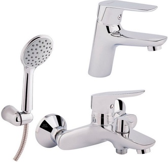 Набір змішувачів TOUCH-Z Rimax Set 35-111 для умивальника, ванни, душовий гарнітур - TZRIMAXS35111