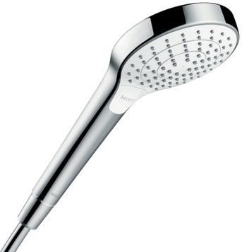 Ручний душ HANSGROHE Croma Select S 110 Vario EcoSmart 9 l/min 3jet Chrome/White 26803400 хром/білий - 26803400