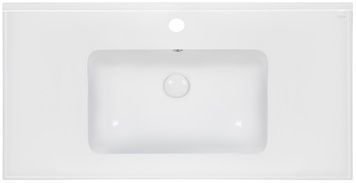 Раковина врізна QTAP Albatross E49 1000х490х200 White з донним клапаном QT01119100E49W - QT01119100E49W