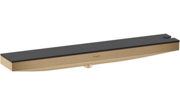 Шлангове підключення HANSGROHE Porter 500 Rainfinity з тримачем для душу (справа) та полицею Brushed Bronze 26858140 бронза - 26858140