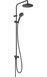 Душевая система HANSGROHE Vernis Blend Showerpipe 200 1jet Reno без смесителя 26272670 черная матовая - 26272670 - 1