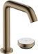 Смеситель для раковины на два отверстия HANSGROHE Tecturis S 150 CoolStart EcoSmart+ Brushed Bronze 73353140 бронза с д/к - 73353140 - 1
