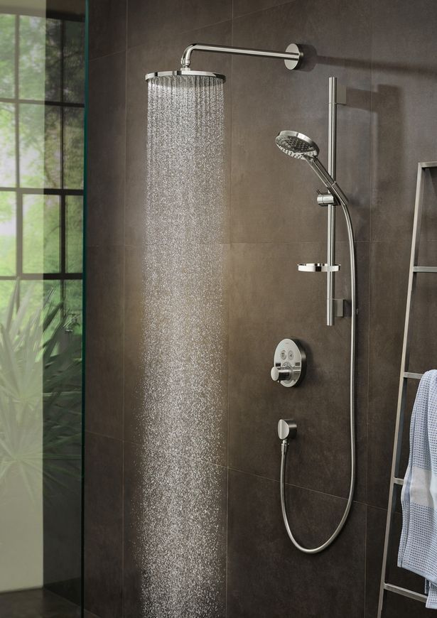 Верхній душ з тримачем HANSGROHE Raindance S 240 1jet PowderRain Chrome 27607000 хром - 27607000