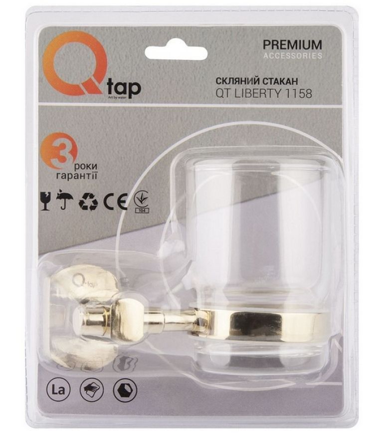 Стакан QTAP Liberty ORO 1158 золото