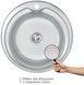 Кухонна мийка LIDZ 510-D Satin 0,6 мм (180) - LIDZ510D06SAT - 2