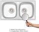 Кухонна мийка QTAP 7843-B Micro Decor 0,8 мм (180) дві чаші - QT7843BMICDEC08 - 2