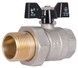 Кран шаровой с американкой Thermo Alliance Base прямой 1" ВН PN40 латунь SD221W25 - SD221W25 - 1