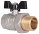Кран шаровой с американкой Thermo Alliance Base прямой 1" ВН PN40 латунь SD221W25 - SD221W25 - 3