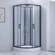 Душовий бокс LIDZ MAJĄTEK 100x100, низький, скло прозоре 5 мм + стінки WHI - LMSB100100BLALOWTR - 9
