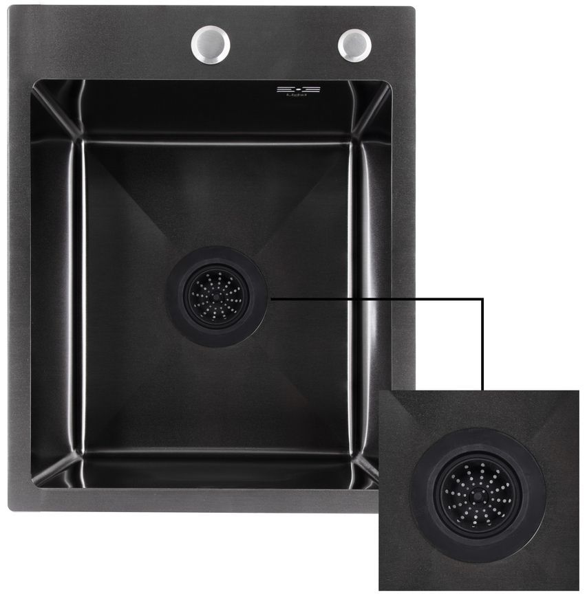 Сетка для сифона Lidz Acsis LA27 Black 117х117х37 мм силиконовая LDACSLA27BLM49775