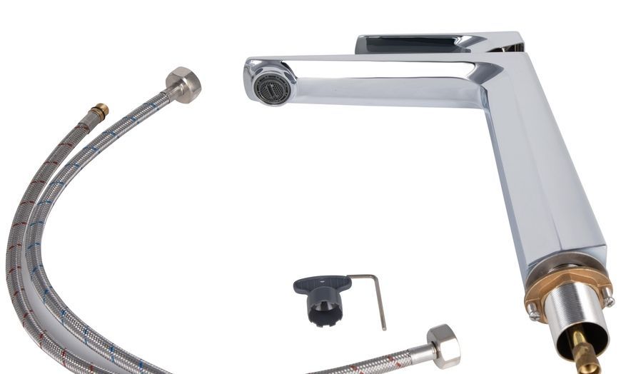 Змішувач для умивальника QTAP Matice високий QTMAT1063H103C - QTMAT1063H103C