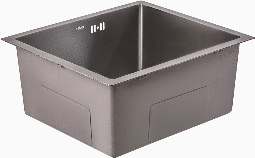 Кухонна мийка інтегрована QTAP D4843BL PVD 2,7/1,0 мм Black - QTD4843BLPVD2710