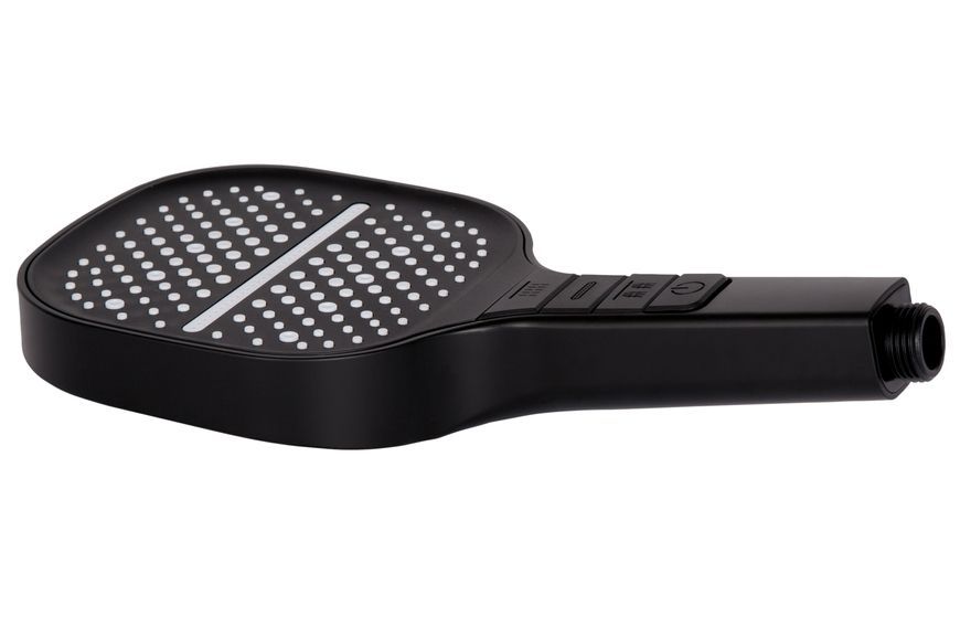Лейка для ручного душа Qtap Rucni 130x130 мм Black Matt QTRUC125BLM45957 - QTRUC125BLM45957